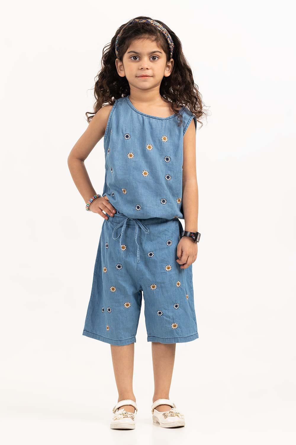 Toddler Girl Blue Wash Woven Shirts TGWS-2210005 A