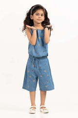 Toddler Girl Blue Wash Woven Shirts TGWS-2210005 A