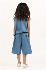 Toddler Girl Blue Wash Woven Shirts TGWS-2210005 A