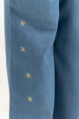 Toddler Girl Blue Wash Woven Trouser TGDB-2210042 A