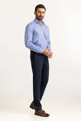 Blue White Stripe Formal Shirt MN-FS-YD24-043