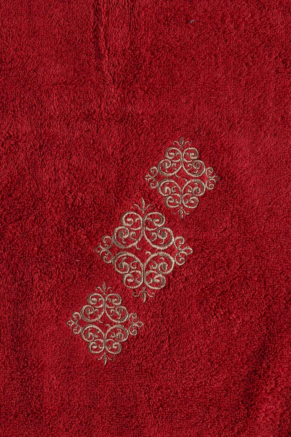 Blush Combed 3Pc Embroidered Towel Set 23