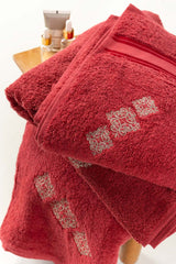 Blush Combed 3Pc Embroidered Towel Set 23
