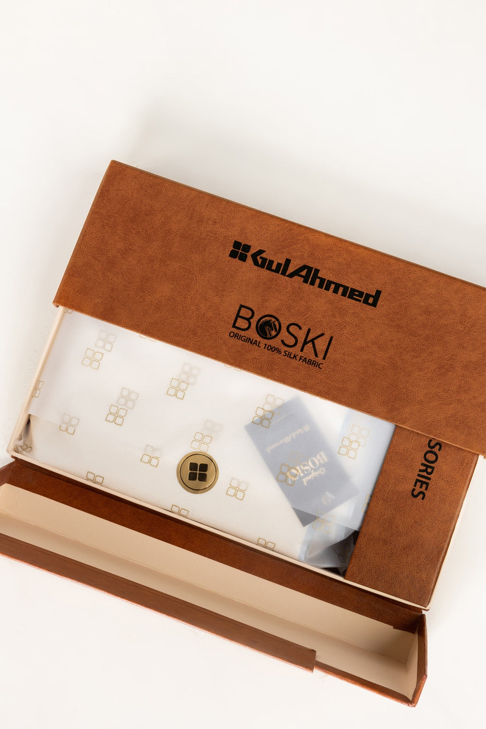 Pure Boski Original Unstitched Fabric Silk with Gift Box