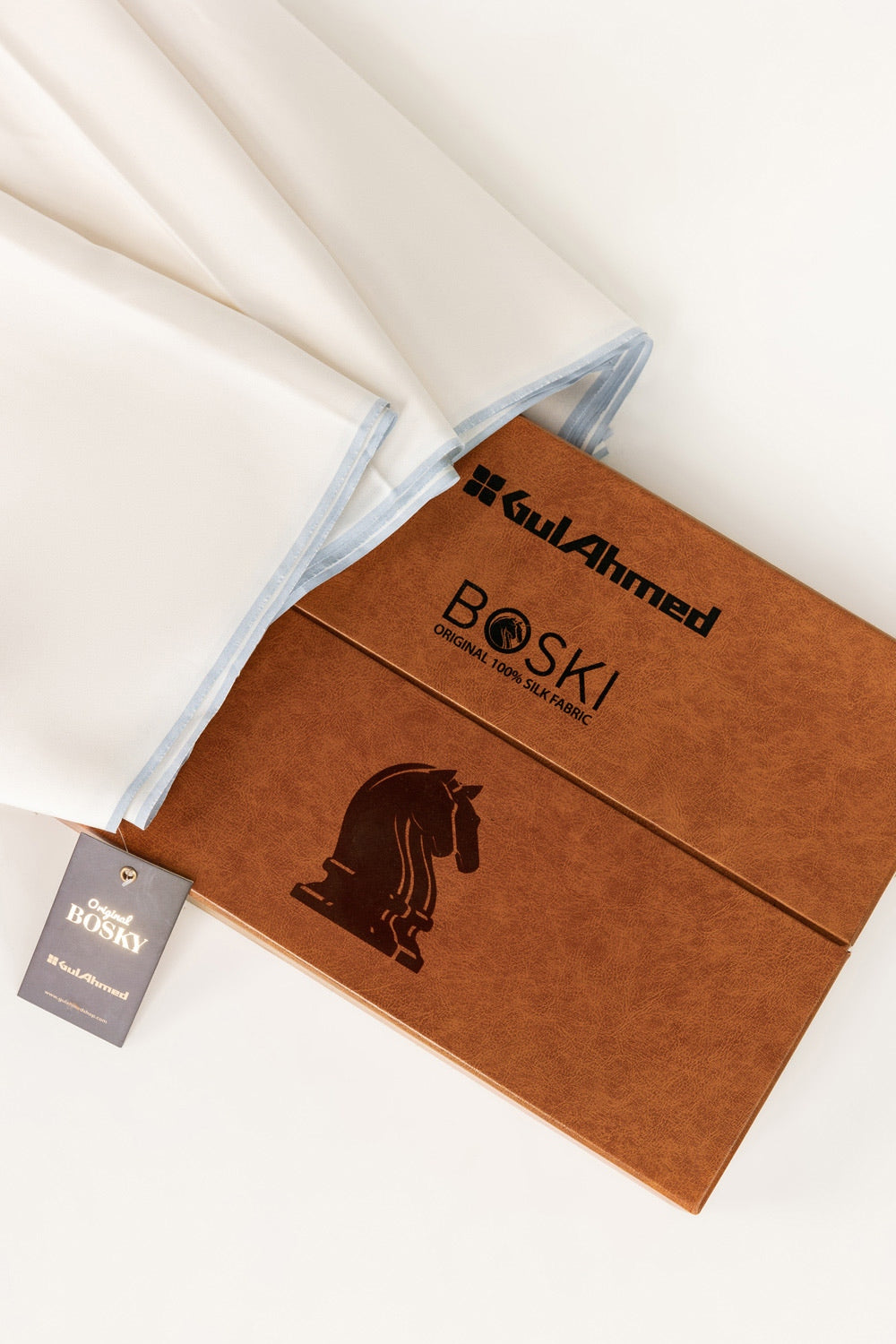 Pure Boski Original Unstitched Fabric Silk with Gift Box