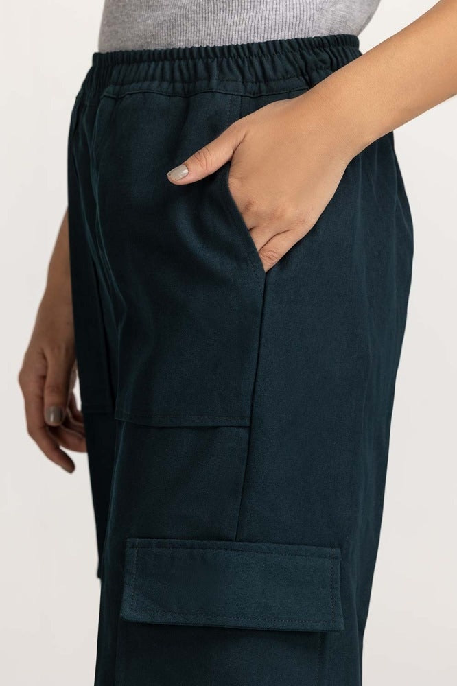 Bottle Green Basic Trouser WM-TRKN23-008
