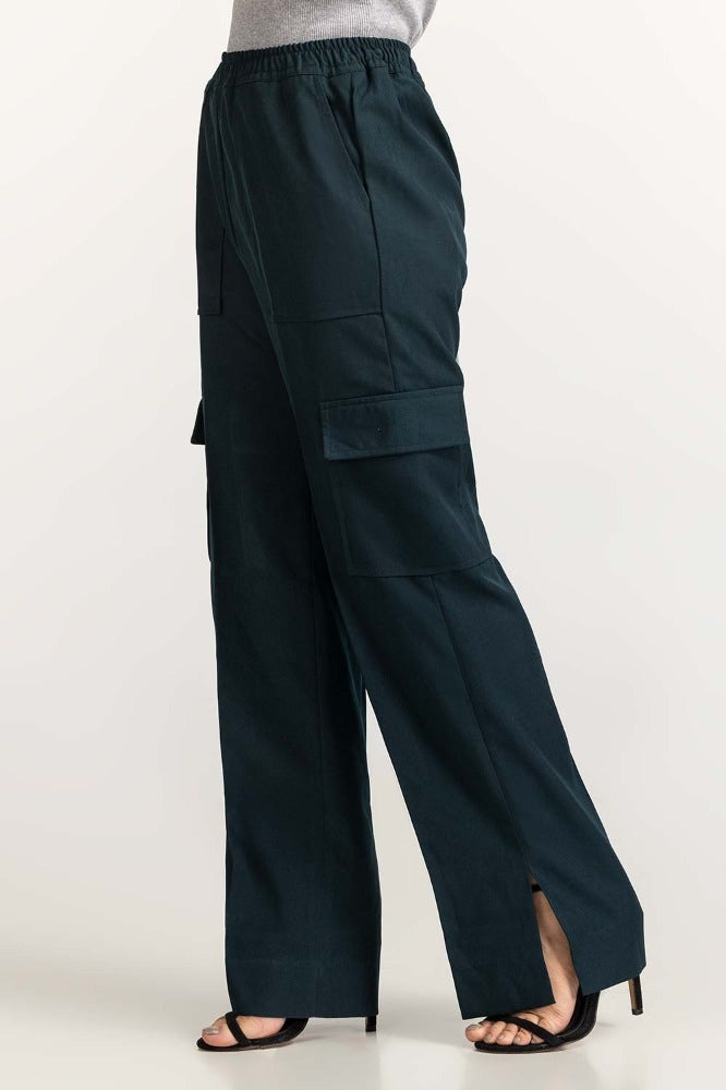 Bottle Green Basic Trouser WM-TRKN23-008