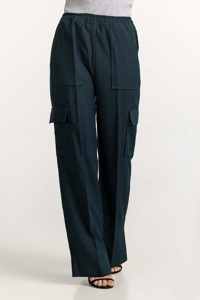 Bottle Green Basic Trouser WM-TRKN23-008
