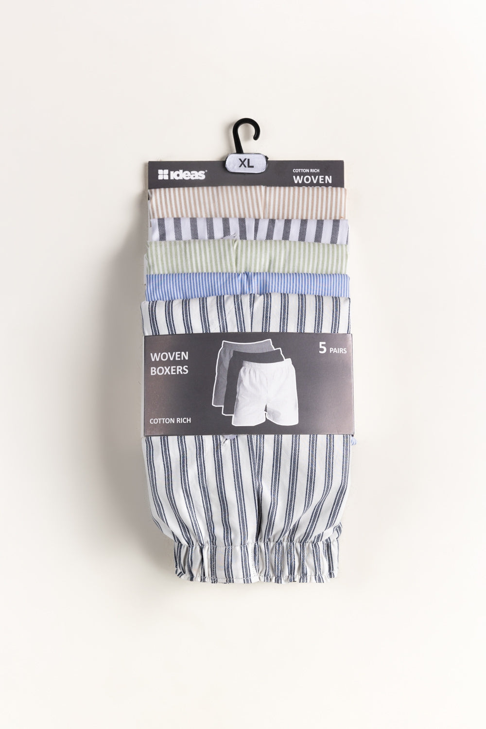 Assorted Woven Boxers for Men (Pack of 5)