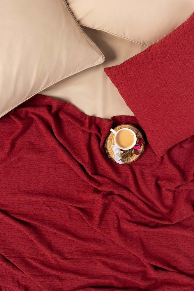 Brick Red Thermal Blanket