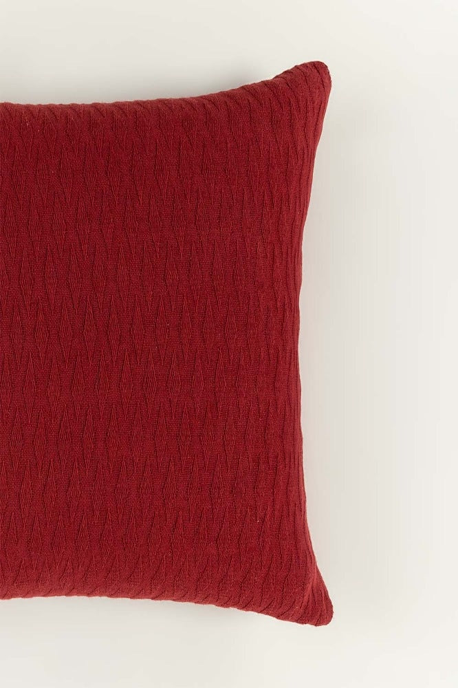 Brick Red Square Cushion Cover