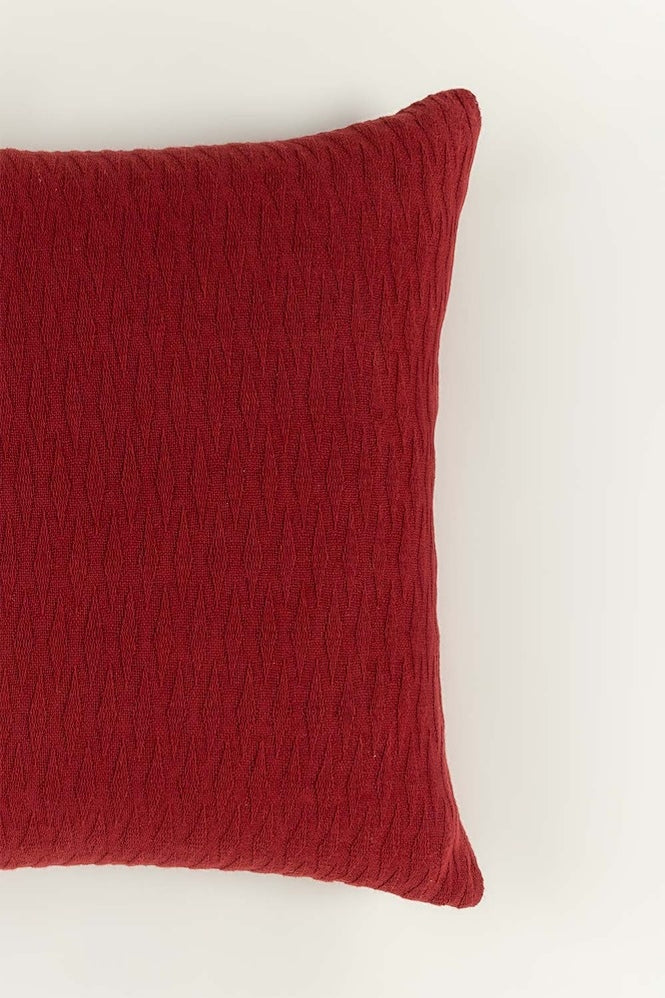 Brick Red Square Cushion Cover