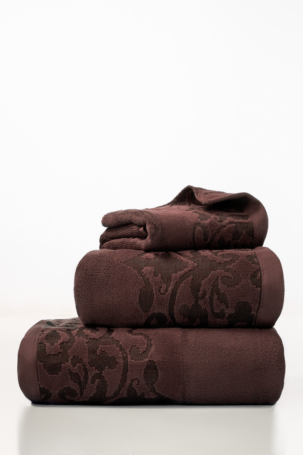 Brown Raisin Jacquard Dyed Towel