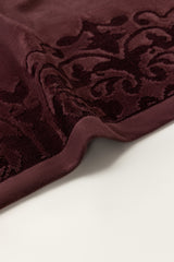 Brown Raisin Jacquard Dyed Towel
