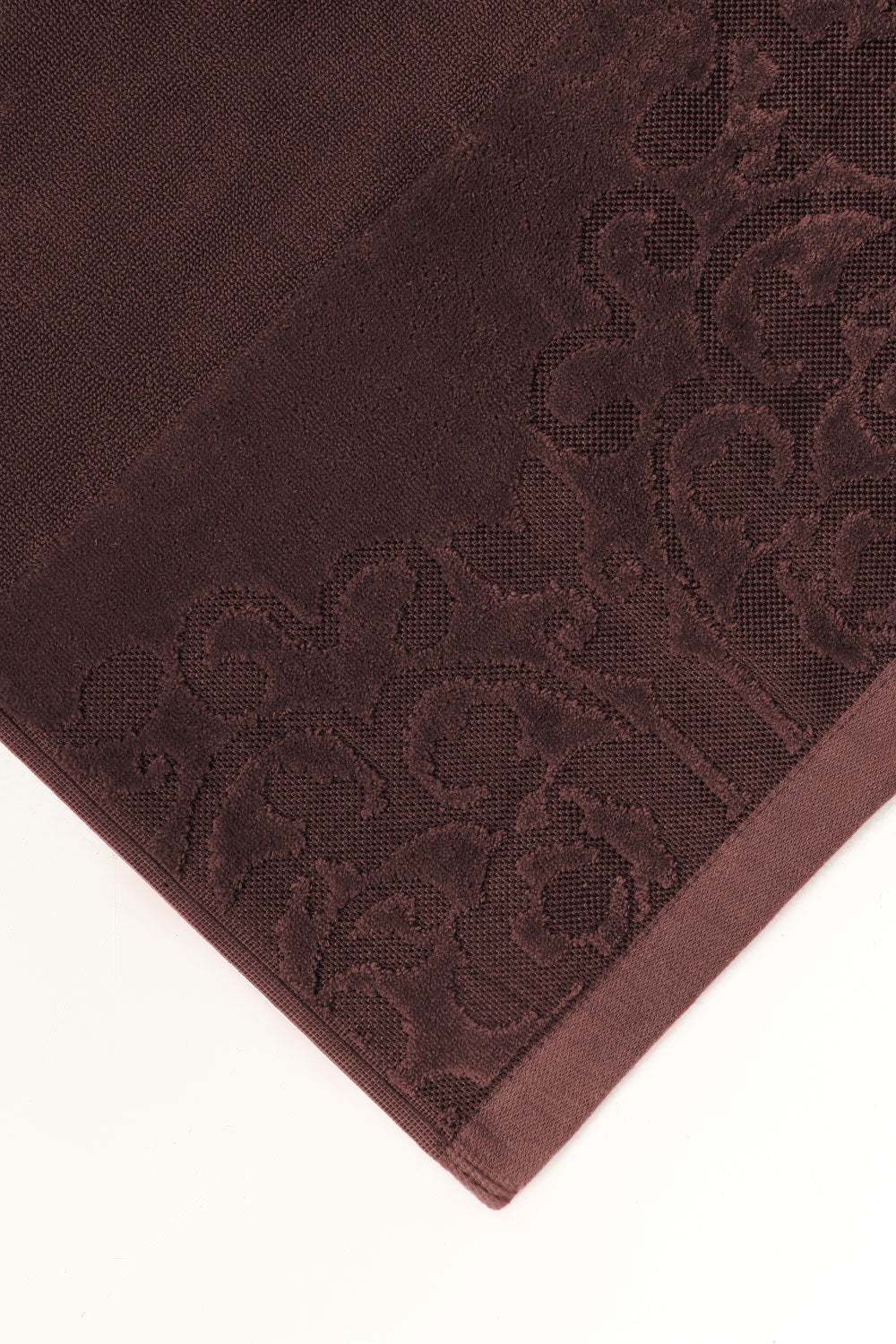 Brown Raisin Jacquard Dyed Towel 4Pcs Set