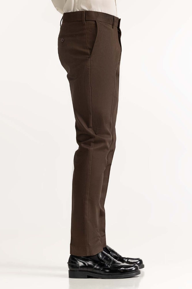 Brown Basic Formal Chino Trouser MN-TR-FC23-010