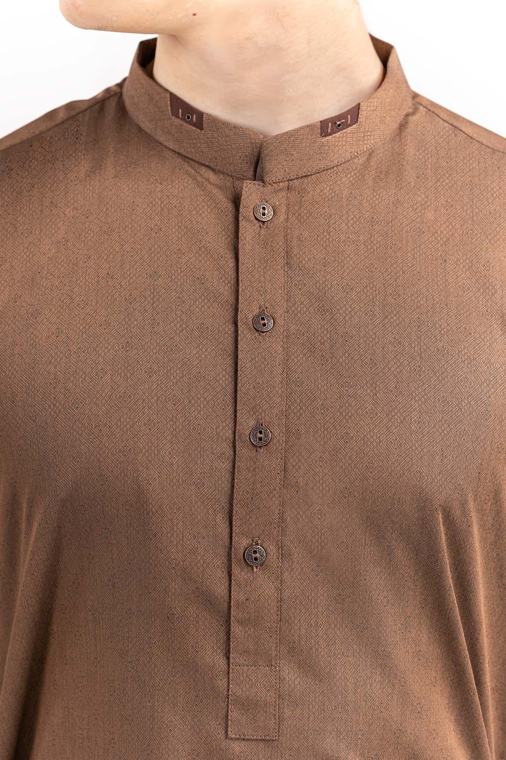 Brown Basic Kurta KR-STY22-010