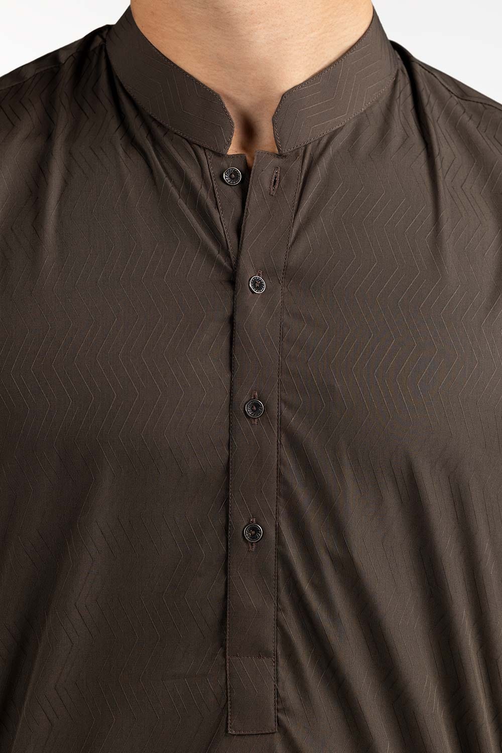 Brown Basic  Mens Kurta KP-1854