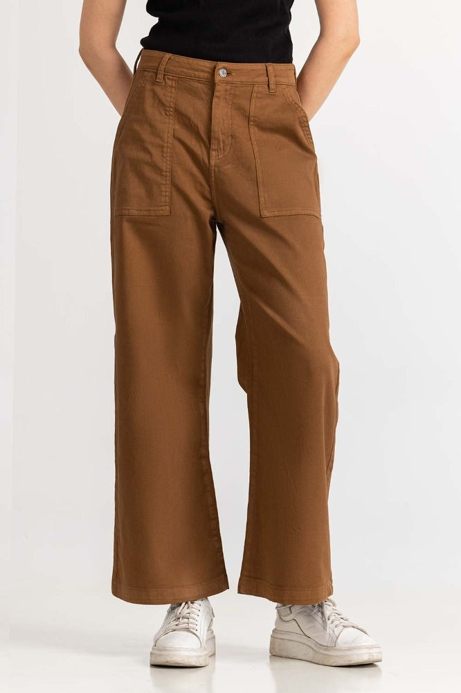 Brown Basic Trouser WM-JNS-WS23-010