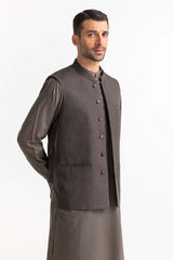 Brown Basic Waistcoat WC-PD24-007