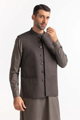 Brown Basic Waistcoat WC-PD24-007