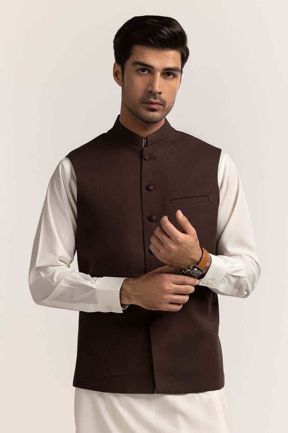 Brown Basic Waistcoat WC-PD24-020
