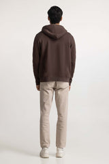 Brown Fashion Hooded Zipper MN-HDZ-WS23-013