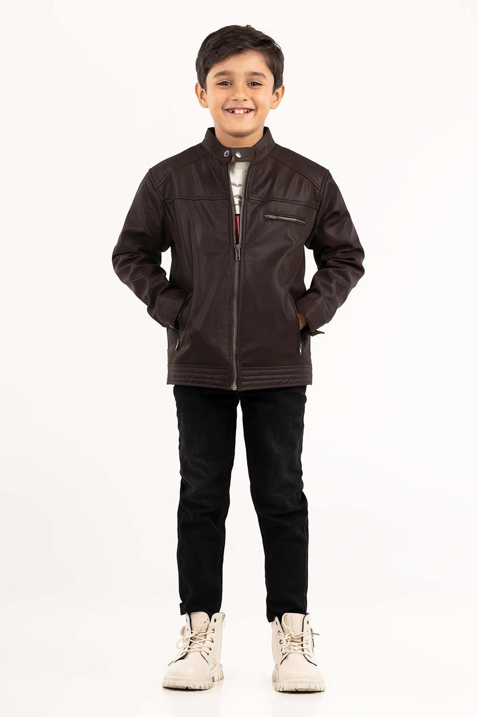 Junior Boy Brown Jacket 224-310-038