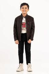 Junior Boy Brown Jacket 224-310-038