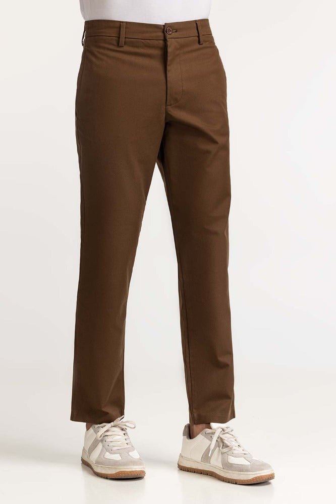 Brown Khaki Pant MNTRKHWS23002D