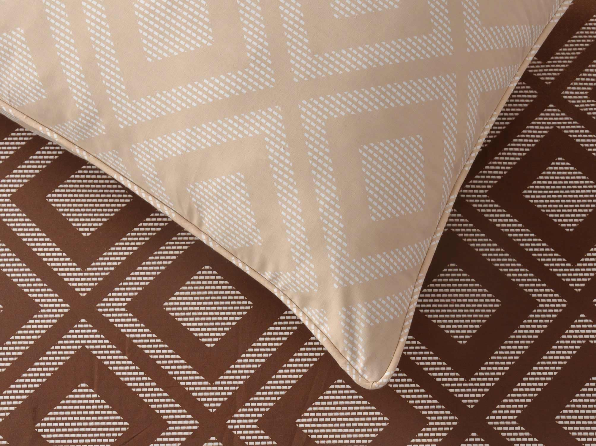 Brown Ombre T-150 Quilt Cover Set
