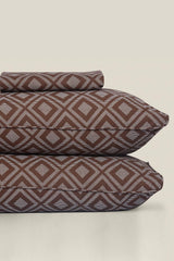 Brown Ombre T-150 Bed Sheet Set