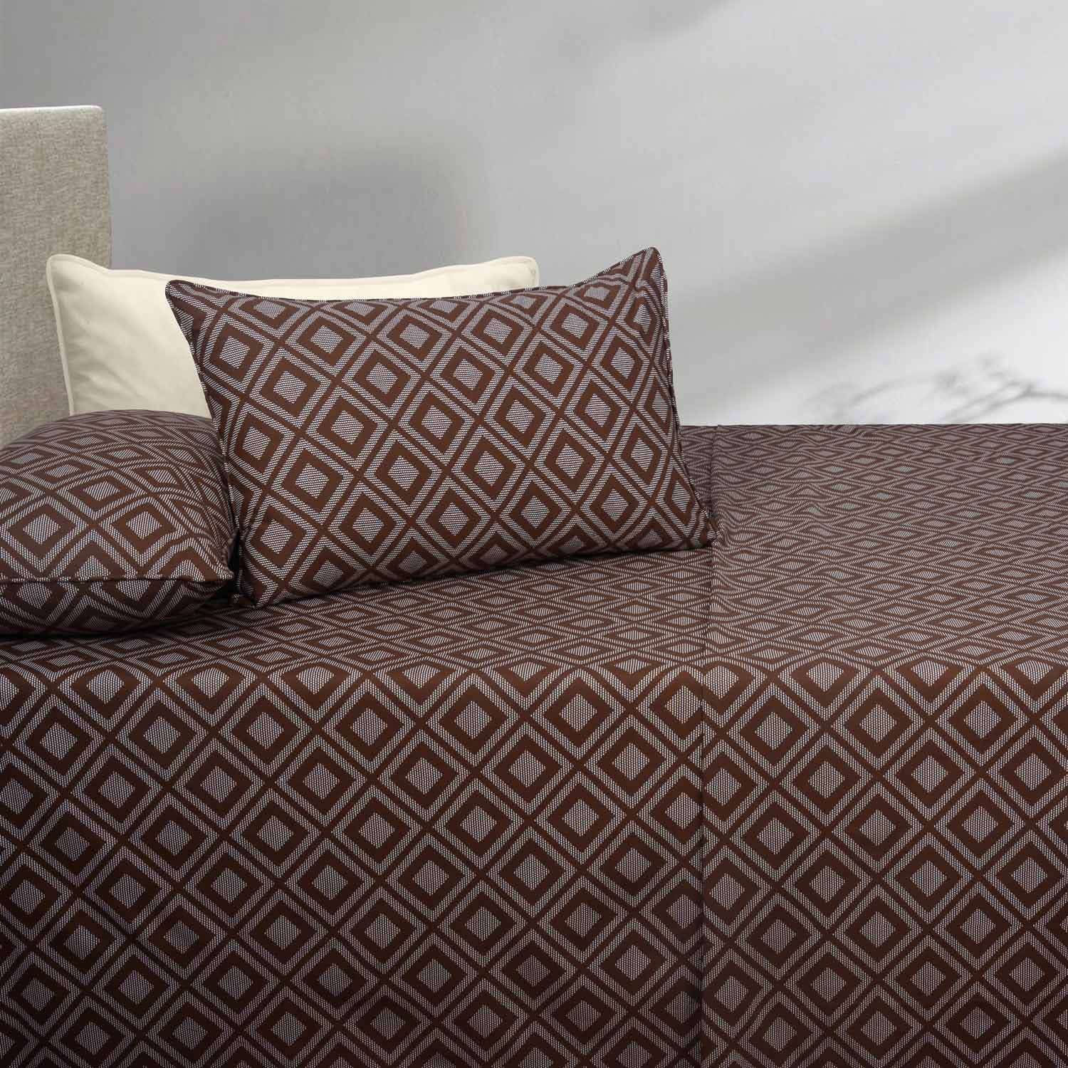 Brown Ombre T-150 Bed Sheet Set