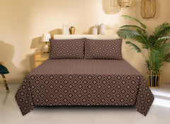 Brown Ombre T-150 Bed Sheet Set