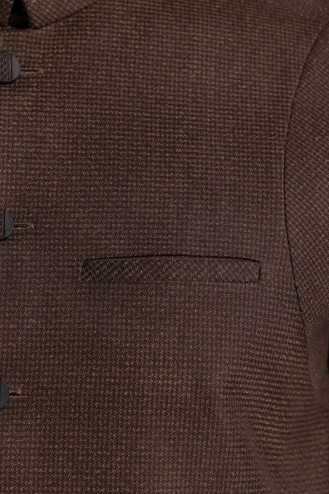 Brown Styling Waist Coat WC-PD24-001