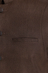 Brown Styling Waist Coat WC-PD24-001