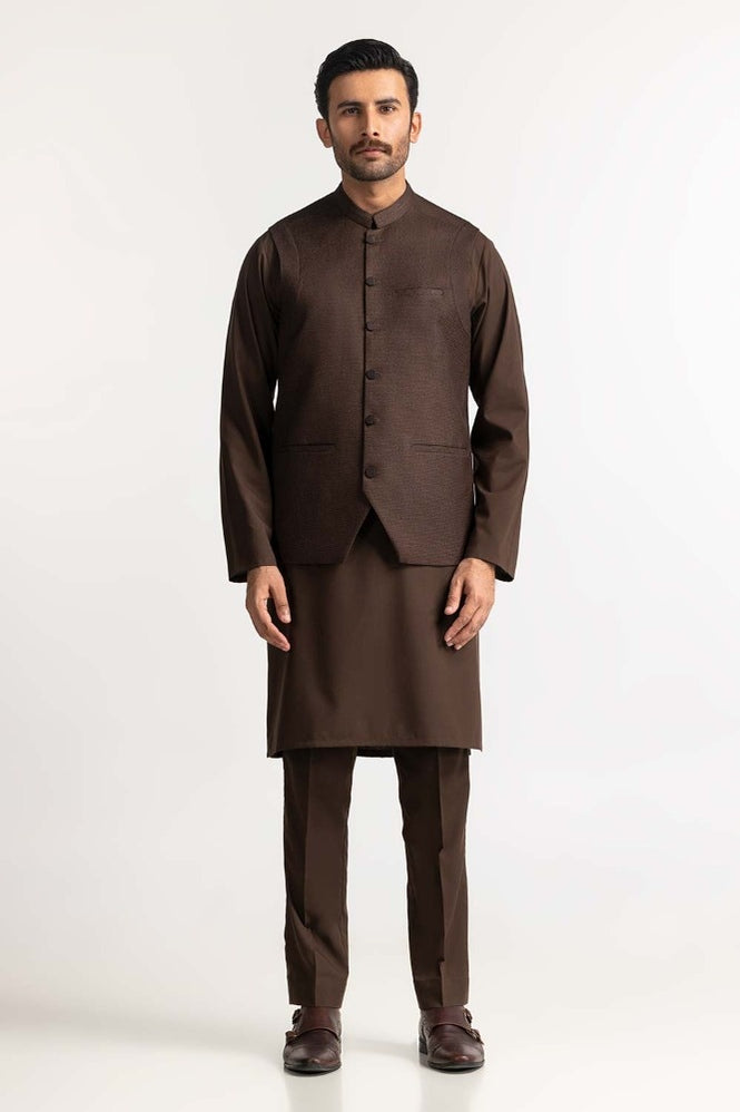 Brown Styling Waist Coat