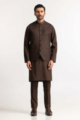 Brown Styling Waist Coat WC-PD24-001