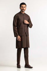 Brown Styling Waist Coat WC-PD24-001