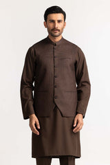 Brown Styling Waist Coat WC-PD24-001