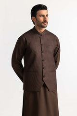 Brown Styling Waist Coat WC-PD24-001