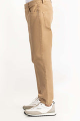 Brown Textured Faded Trouser 224-120 -301