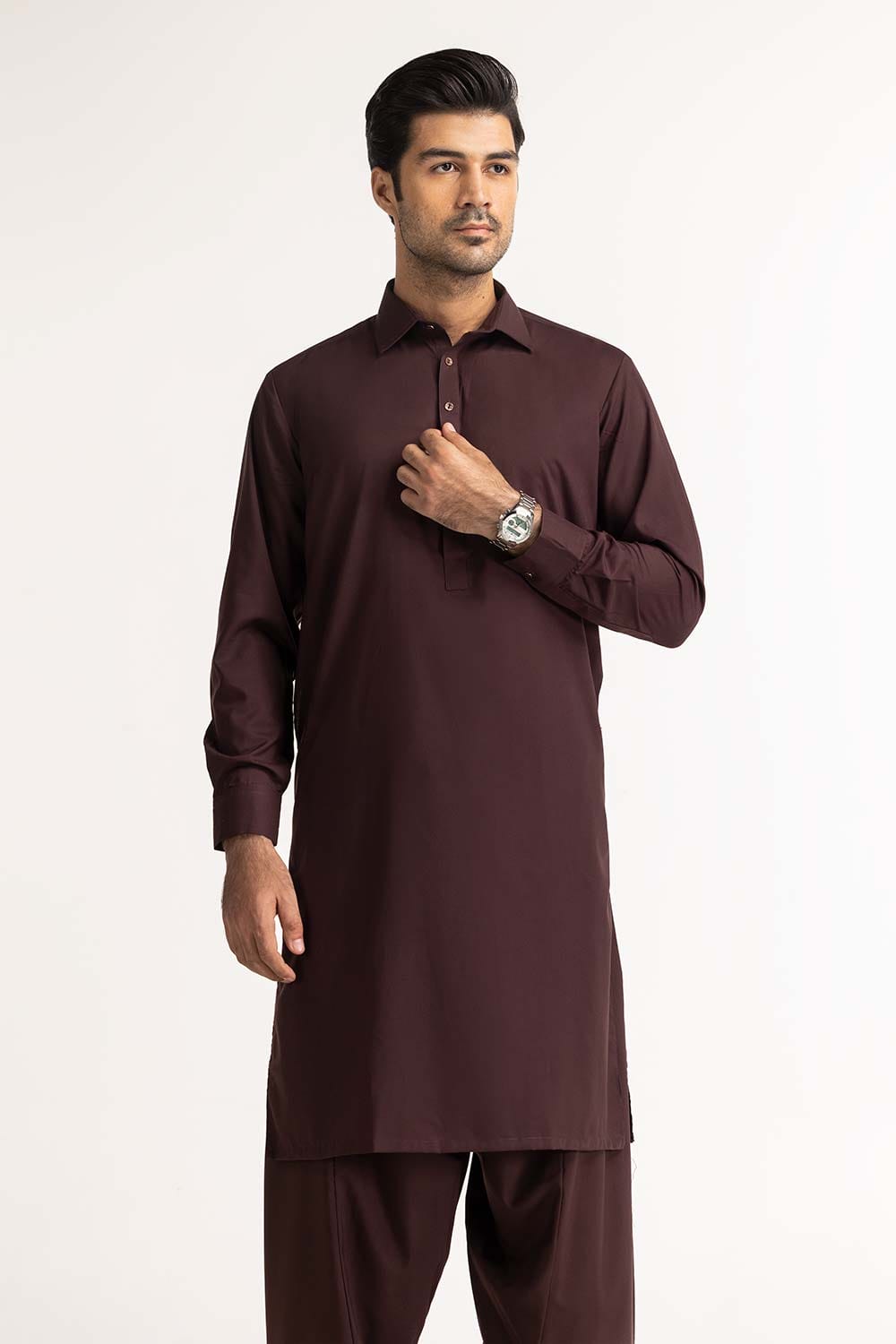 Burgundy Basic Suit SK-P24-027