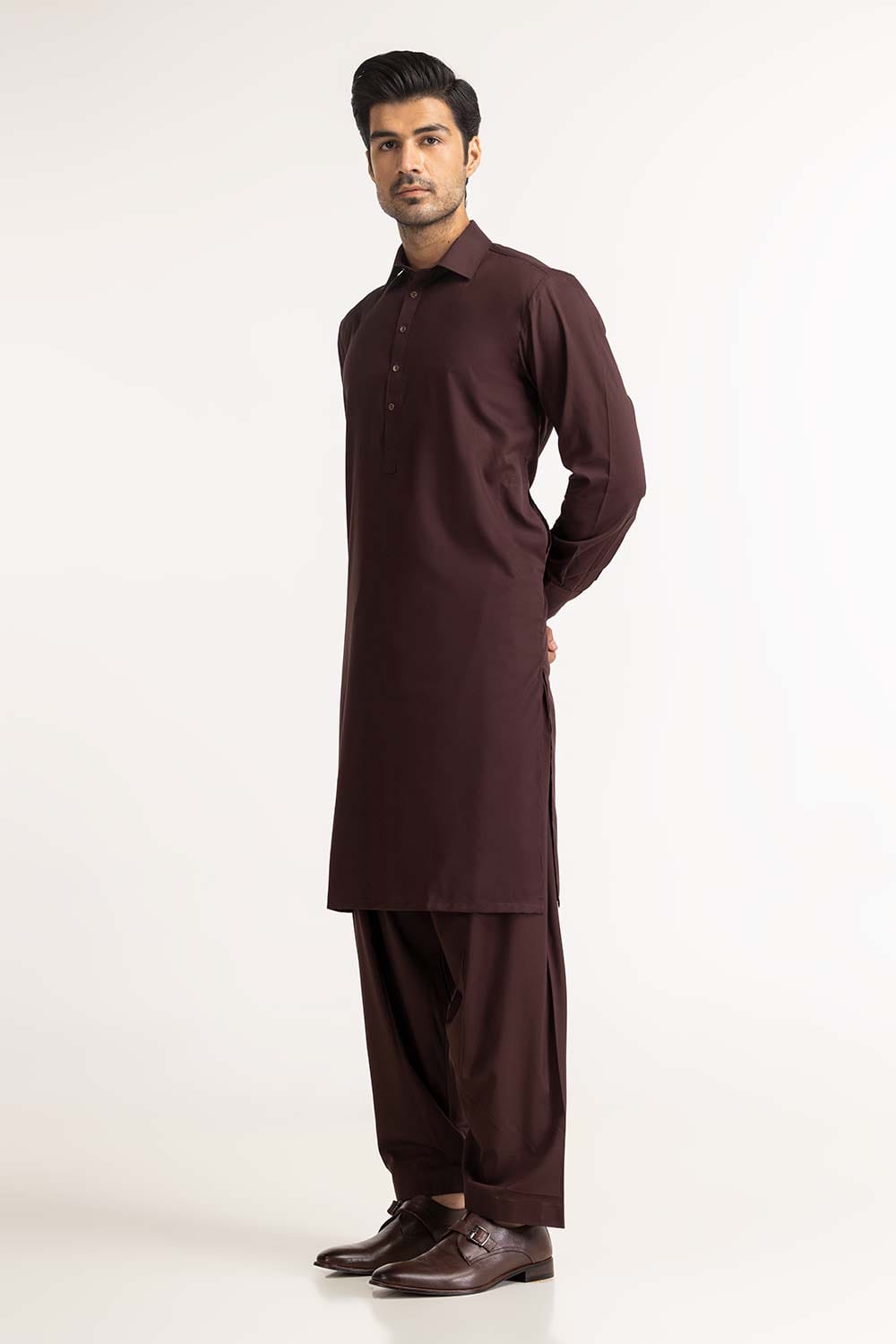 Burgundy Basic Suit SK-P24-027