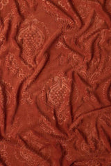 AW24-Burnt Ochre Double Ply Fleece Throw