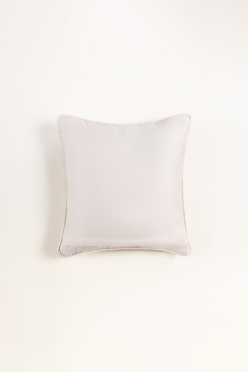 Butter Cream T-400 Embroidered Square Cushion Cover