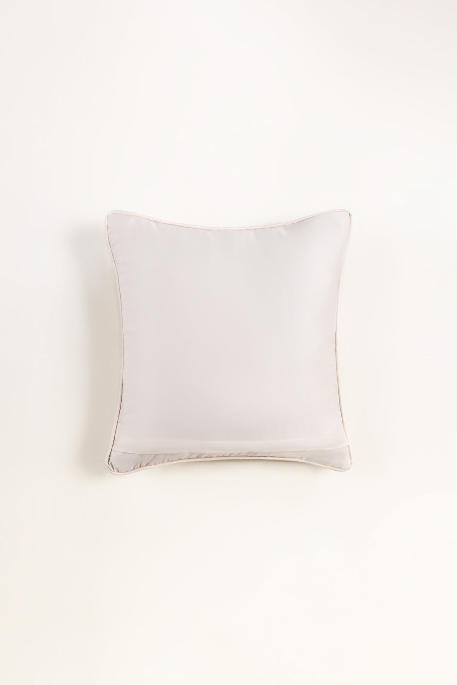 Butter Cream T-400 Embroidered Square Cushion Cover