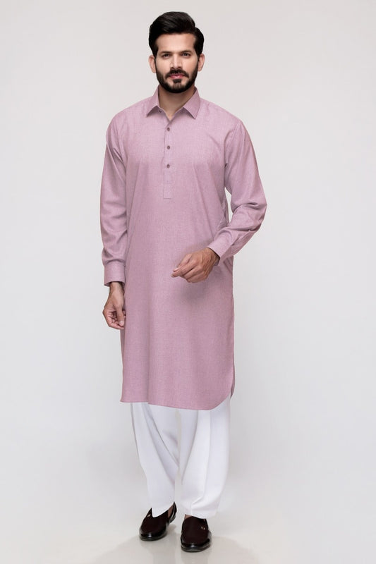 Baby Pink & White Unstitched Fabric Dip Dyed Yarn GL-04S