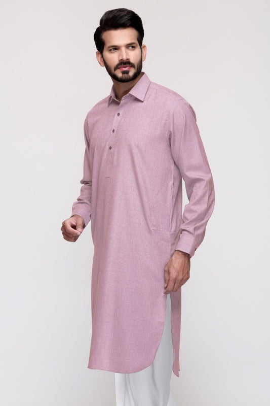 Baby Pink & White Unstitched Fabric Dip Dyed Yarn GL-04S