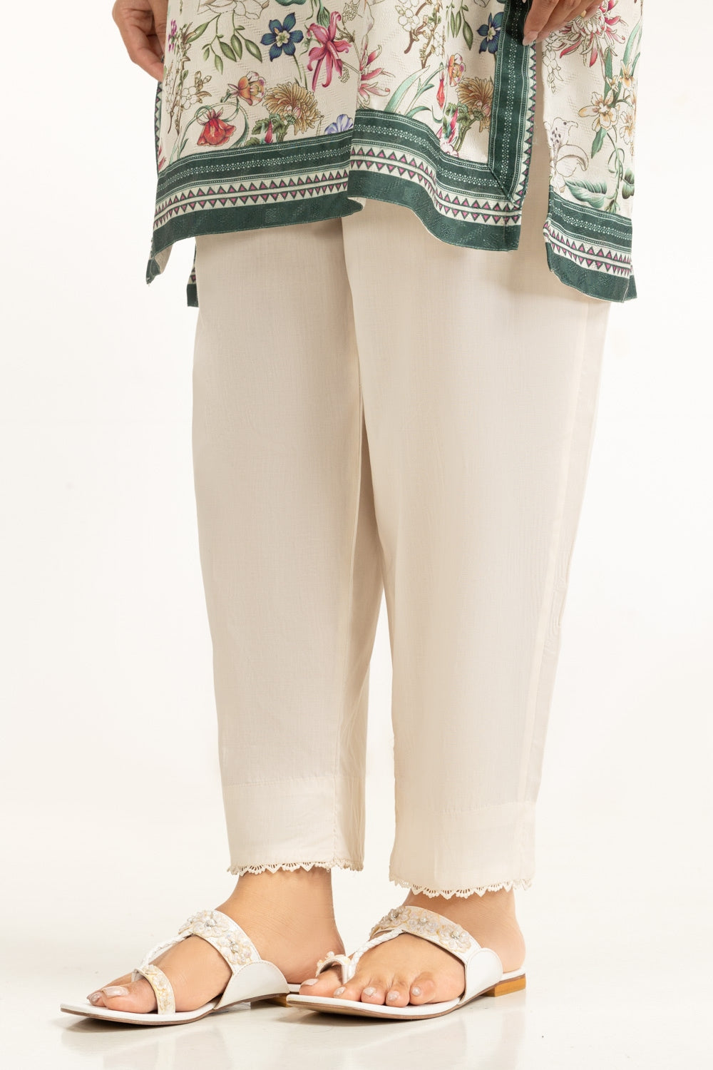 Cambric Embellished Trouser IPT-44486